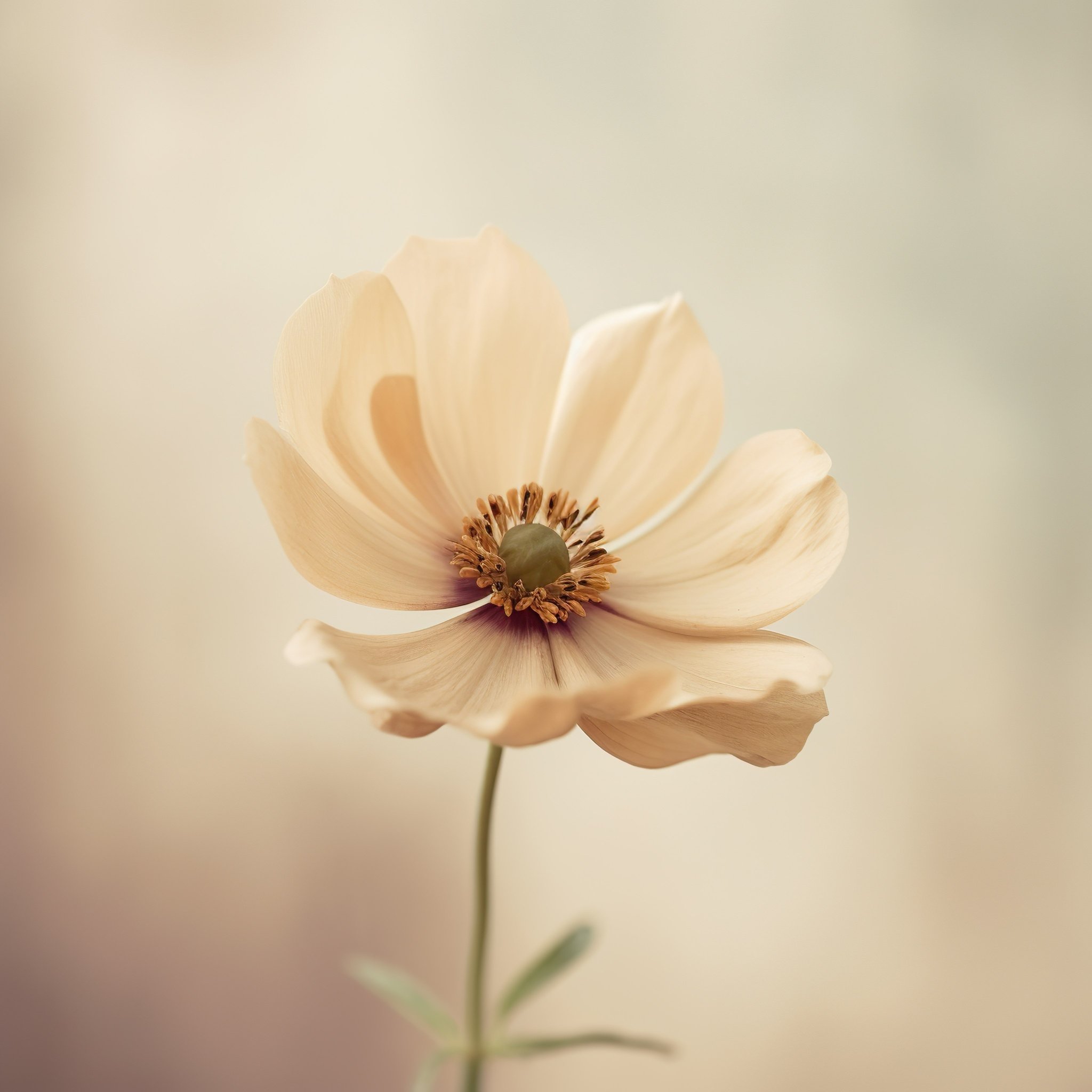 beautiful aesthetic beige flower